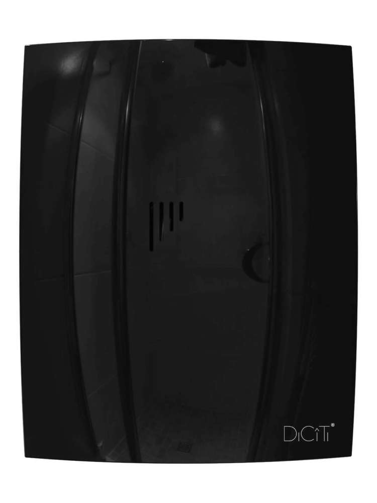 Вентилятор накладной BREEZE D125 обратный клапан Obsidian DICITI
