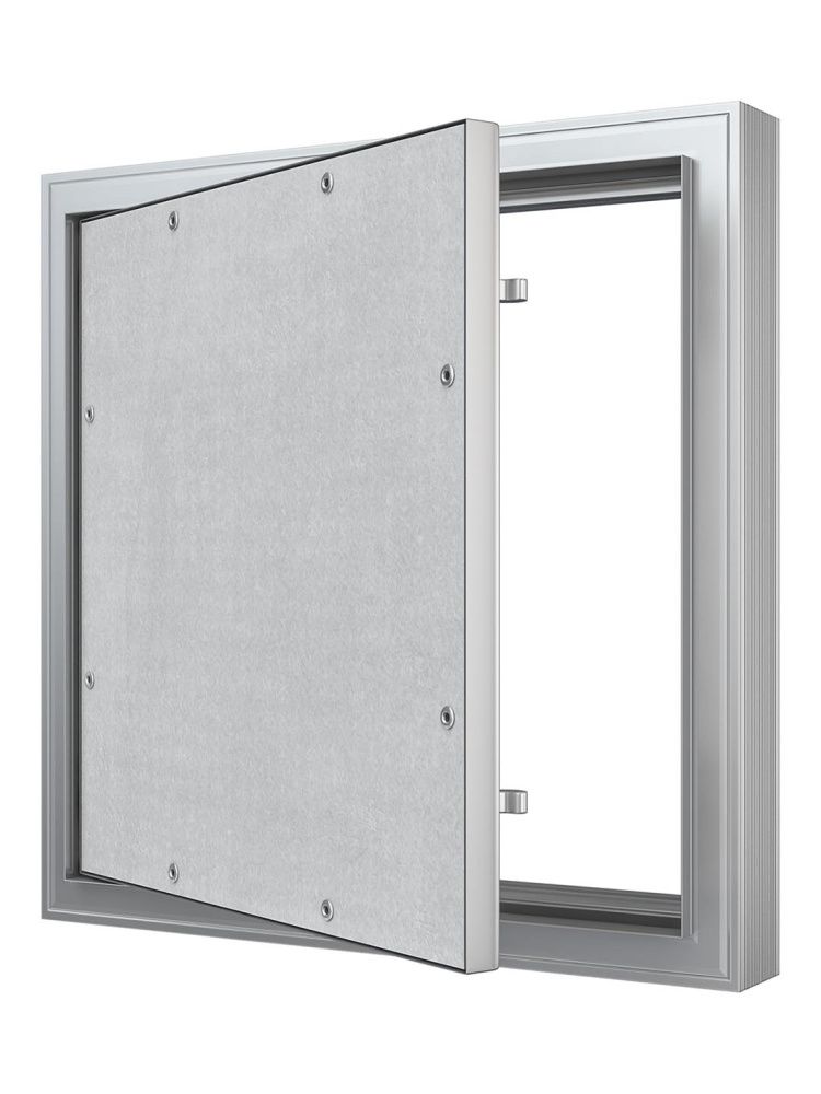 Люк ревизионный D C ERAmo Comfort 200х300 скрытый монтаж усиленная петля алюминий EVECS