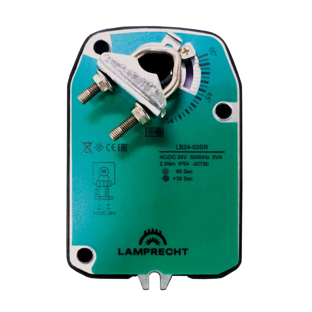 Электропривод с возвратной пружиной LAMPRECHT LB24-10SR