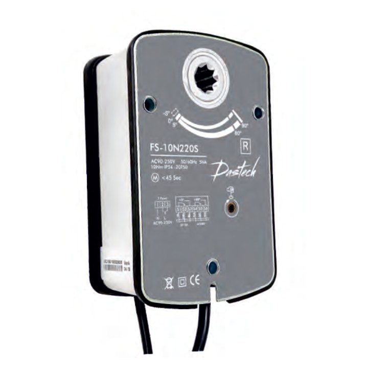 Электропривод Dastech FS-15N24S 15 Н·м, 24 В, для клапанов дымоудаления