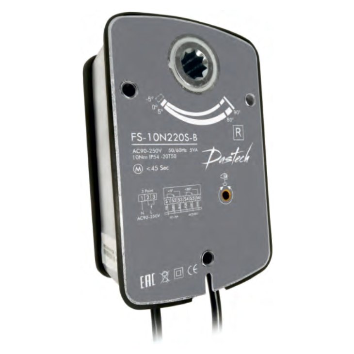 Электропривод Dastech FS-15N24S-B 15 Н·м, 24 В, под Болид С2000-СП4