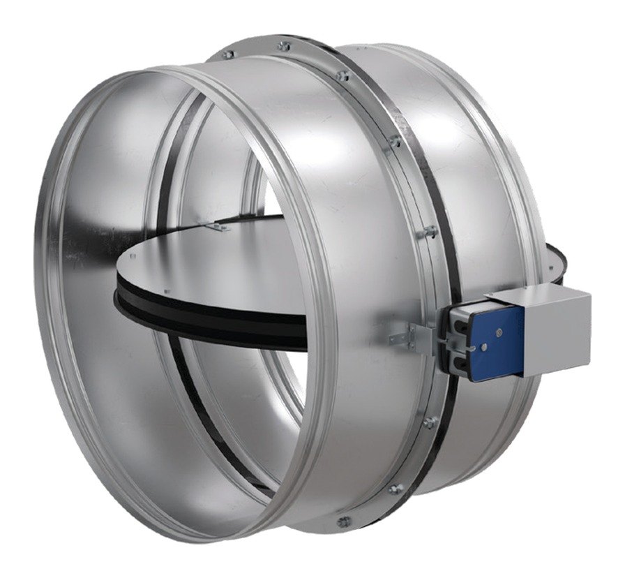 Клапан противопожарный ОЗ-120 круглый Ø355 Клапан противопожарный ОЗ-120 круглый Ø355
