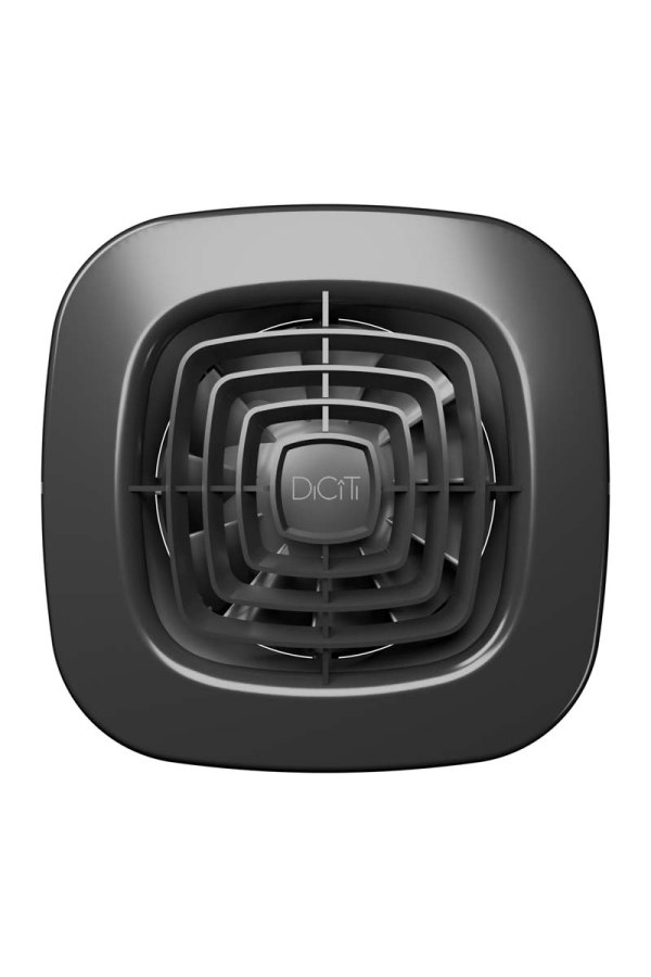 Вентилятор накладной AIR D100 обратный клапан Dark gray metal DICITI