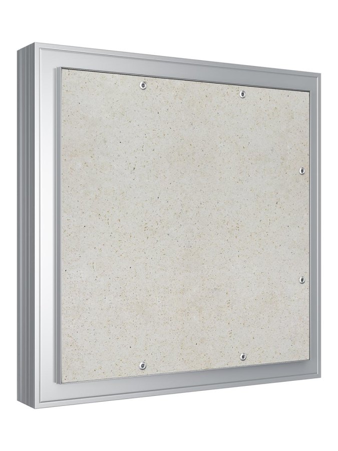 Люк ревизионный D Ceramo Comfort 400х400 скрытый монтаж усил.петля алюминий EVECS