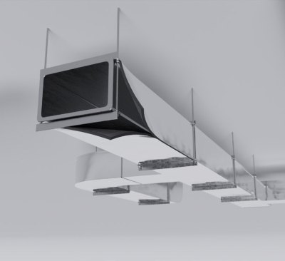 Рулон теплоизоляционный РУ-ФЛЕКС ВЕНТ-СК МЕТАЛЛ 32×1000 мм, 6 м
