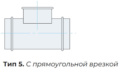 Типы исполнения — Тройник круглого сечения